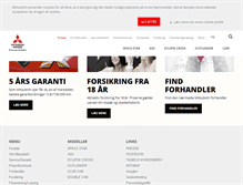 Tablet Screenshot of mitsubishi.dk